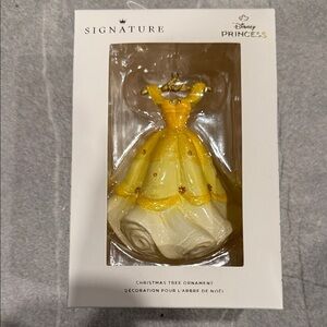 Disney Signature Princess Yellow and Cream Ornament